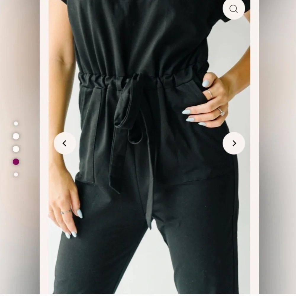 Piper and Scoot Bianca Women's Jumpsuit in Black - Picture 2 of 5